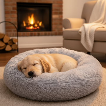 Flufix - Round Fluffy Pet Bed